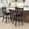 Set of 2 Bar Stool 360 °Swivel Modern Bar stool Adjustable Height Counter Stool