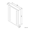LED Illuminated Bathroom Mirror Cabinet Button Switch / Infrared Sensor Cupboard
