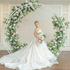 Heavy Duty Metal Double Pole Round Wedding Backdrop Stand Arch Garden Arbor Deco