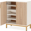 5-Tier Shoe Cabinet with Doors, 20 Pairs Shoe Storage Cabinet for Entryway