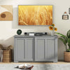 Freestanding Kitchen Storage Cabinet Floor Storage Cabinet Sliding Door