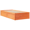 Bed Frame Wax Brown 75x190 Small Solid Wood Pine M1C8