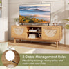 Costway TV Stand for 55-Inch TVs Mid Century Modern Entertainment Center