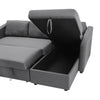 3 Seater Corner Sofa Bed Sleeper Sofabed Couch With Reversible Storage Chaise UK