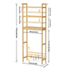 3-Tier Over Toilet Organizer Rack Freestanding Above Toilet Shelf for Bathroom