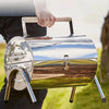 Stainless Steel Portable Barrel Barbecue Outdoor Garden BBQ Grill Cooking Stoves