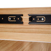 Extendable Dining Table 120-160cm Large Wooden Kitchen Desk & 2 Benches 2 Stools