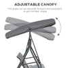 3 Seater Garden Swing Chair Patio Hammock Outdoor Bench Seat Canopy Steel Frame