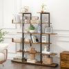 Smilesun Bookcase 6-Tier Tall Bookshelf Ladder Shelf Storage Display Industrial