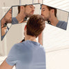 3 Way Mirror & LED Tri-fold Hair Cutting Shaver Mirror Back View Mirror Styling
