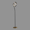 Halo Split Modern Bright LED Torchiere Floor Lamp for Offices Tall Standing Lamp