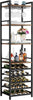 Tribesigns 20 Bottle Wine Bakers Rack, 9 Tier Freestanding Wine Rack,Brown