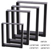 Set of 2 Industrial Table Parts Black Metal Table Legs Office Bench Worktop Desk