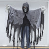 Men's Halloween Scream Horror Ghost Face Mask Hooded Costume Cosplay Fancy Dress