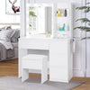 Dressing Table With Mirror Drawers Stool Set Bedroom Makeup Desk Vanity Table UK