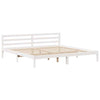 Bed Frame with Drawers White 200x200 Solid Wood Pine C8K9