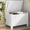 Storage Box with Lid RANA White 80x49x54 Solid Wood Pine Z4H8