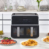 Air Fryer 9L1700 W Dual Zone Digital Display Oil Free Oven Cooker Frying