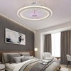 LED Ceiling Fan Light Dimmable Chandelier Lamp Living Room With Remote Control