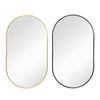 Oval Hallway Hotel Vanity Cabinet Bathroom Mirror Makeup Frame Decorative Mirror