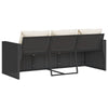 Garden Sofa with Cushions 3-Seater Sofa Outdoor Sofa Couch Poly Rattan