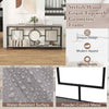 Heavy-duty Metal Frame Extra Long Sofa Table Behind Couch Console Table