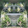 Wisfor Metal Wedding Arch Frame Garden Balloon Flower Display Backdrop Stand Dec
