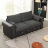 Luxury 2, 3 Seater Linen Fabric Couch Sofa Corner Chaise Living Room Furniture