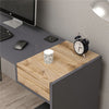 Candy Modern Retro Home Office Desk with USB Ports - Grey
