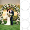 Moongate Round Wedding Arch Metal Backdrop Stand Flower Garland Frame Venue Deco