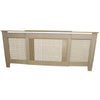 Adjustable Radiator Cover Unfinished MDF Trellised Grill Modern Traditional