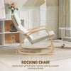 Comfortable Relax Rocking Chair Upholstered Lounge Chair Recliner with High Back