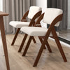 Folding Chairs Set of 2 Home Padded Wooden Dining Chairs Portable Leisure Chairs