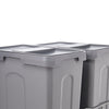 Pull out Kitchen Bin, 21L+21L Built-In Cupboard Bins for Kitchen, Under Sink Bin
