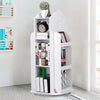 Rotating Bookshelf Kids Bookcase Toys Storage Floor Standing Castle Display Rack