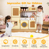 Toddler Play Kitchen Set Pretend Play Kitchen-Yellow