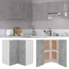 Hanging Corner Cabinet Concrete Grey 57x57x60 cm Engineered Wood Side Table High Gloss White 50x30x50 cm Engineered Wood