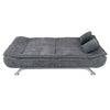 3 Seaters Fabric Sofa Bed Recliner Chair Sleeper Sofa Bed Couch Chair w/Cushion