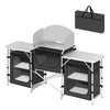 Picnic Table with Storage Camping Folding Portable Kitchen Unit Outdoor