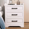 Bedroom Nightstand Compact Bedside Stand Table 2/3 Drawers Storage Cabinet White