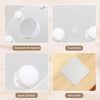 30cm Hollywood Makeup Mirror 360° Rotating with Dimmable LED Light Bulbs Rounds