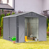 8.5 x 8ft Large Garden Shed Outdoor Storage House Metal Roof Building Tool Box