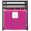 Bunk Bed with Curtains 90x190 Solid Wood Pine D3E4