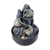 Indoor Desktop LED Water Feature Fountain Home Decor Polyresin Waterfall Statues