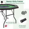 Foldable Poker Table for 8 Players Blackjack Texas Hold’em Table-Green