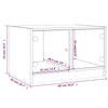 Coffee Table with Glass Doors, Side Table for Living Room Home Office C1A4