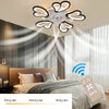 LED Ceiling Fan Light Dimmable Bedroom Chandelier Lamp w/Remote WINTER BIG SALE