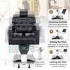 Styling Salon Barber Chair Swivel Hairdressing Chair 6-Level Adjustable Headrest