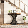 100CM Console Table, Industrial Entry Hallway Table with Geometric Metal Base