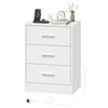 1/2x Bedside Table Cabinets w/ Charging Station Nightstand Storage Unit 3 Drawer